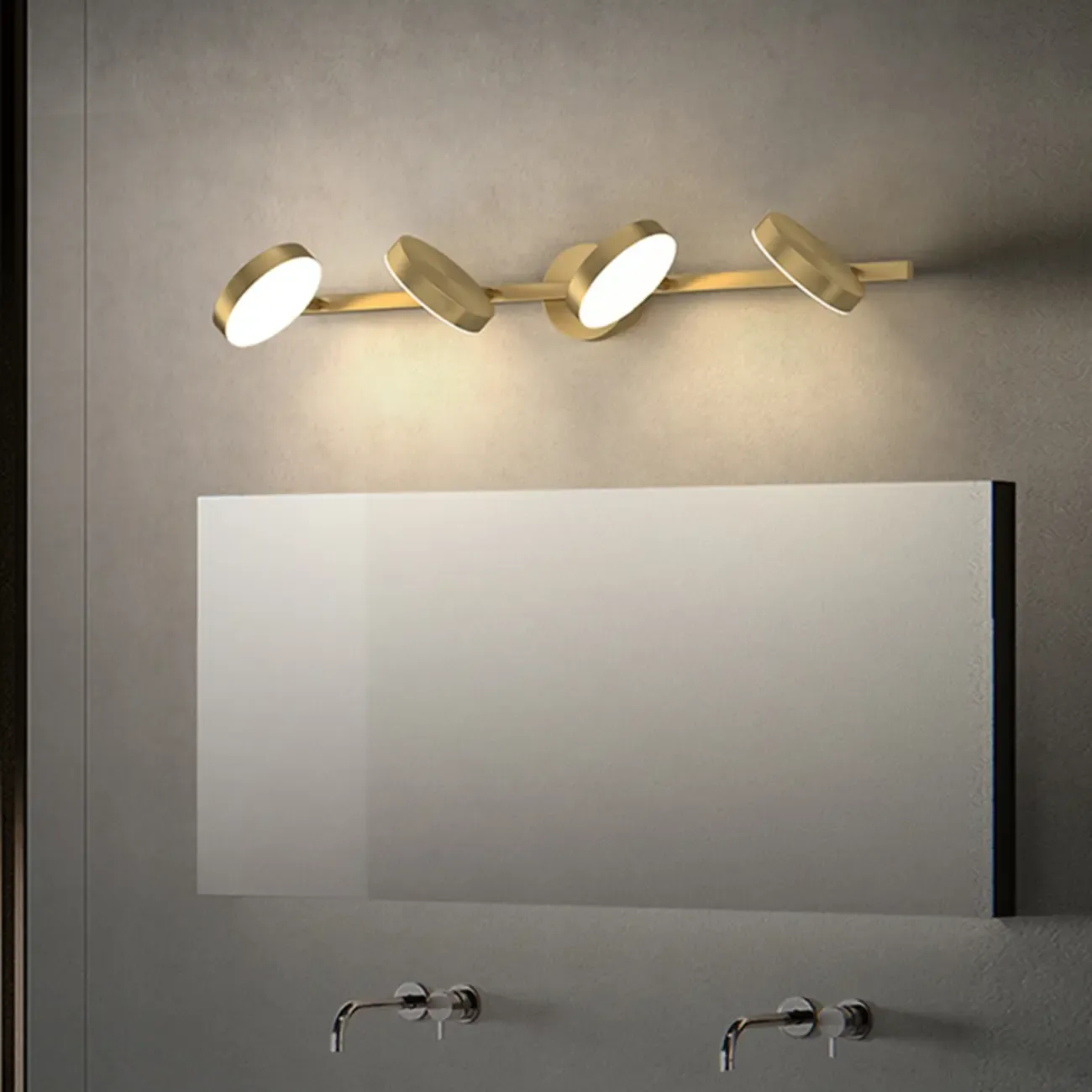 Minimalist Metal Vanity Light with LED for Bathroom Decor Image - 1