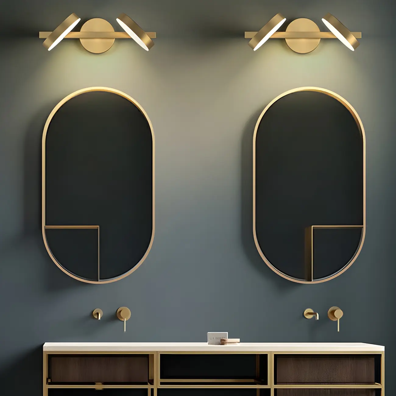 Minimalist Metal Vanity Light with LED for Bathroom Decor Image - 5 | homeyfad