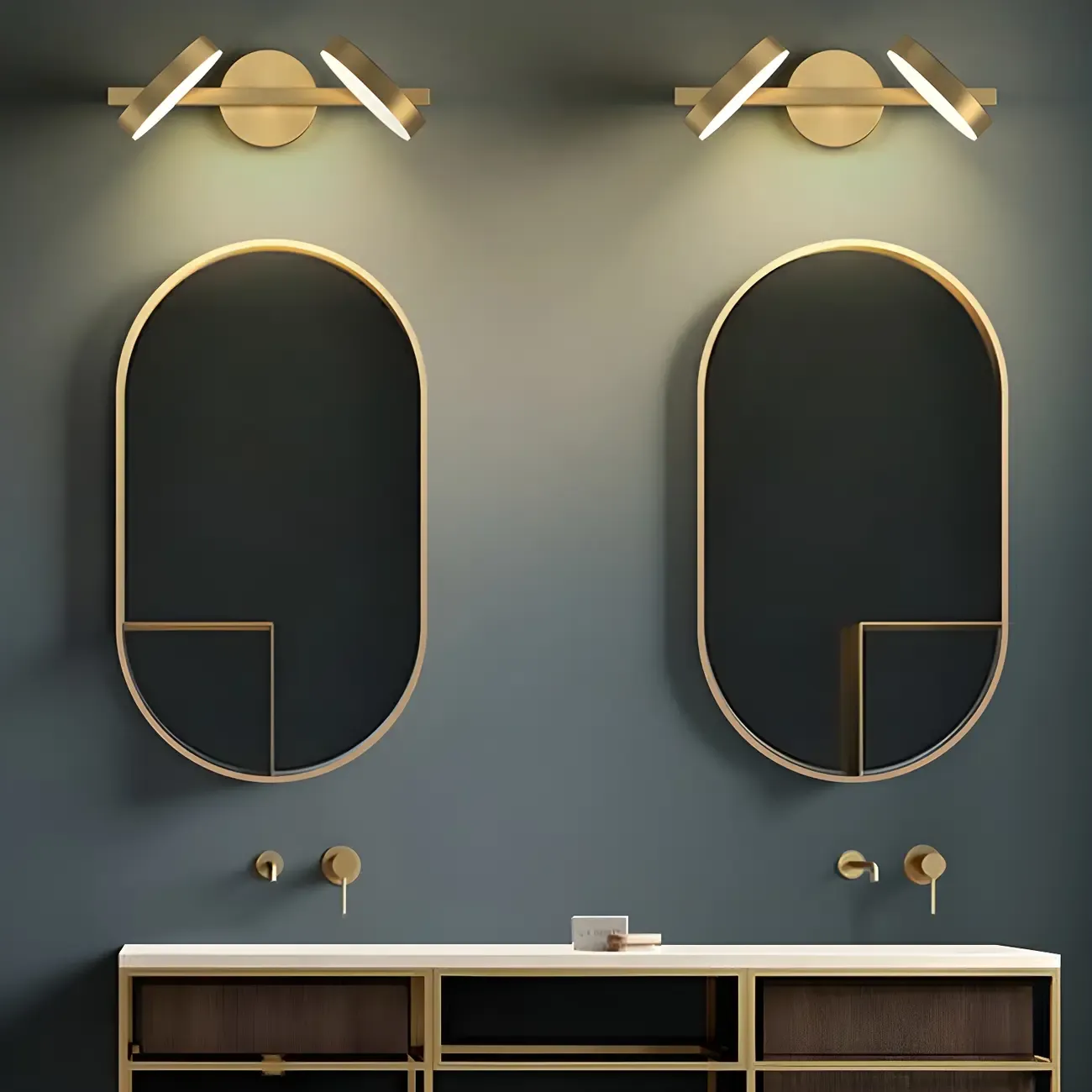 Minimalist Metal Vanity Light with LED for Bathroom Decor Image - 5