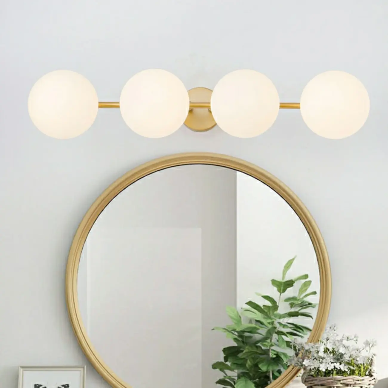 Stylish Globe Metal Vanity Light with Stretchable Design for Home Image - 3 | homeyfad