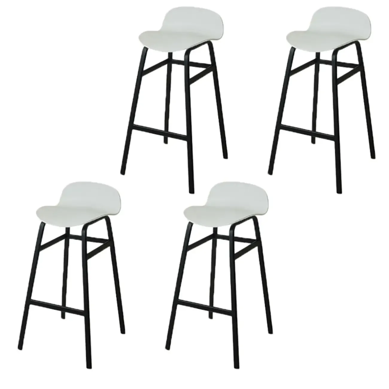 Glam Leather Adjustable Bar Stools with Backrest for Dining Room Image - 6
