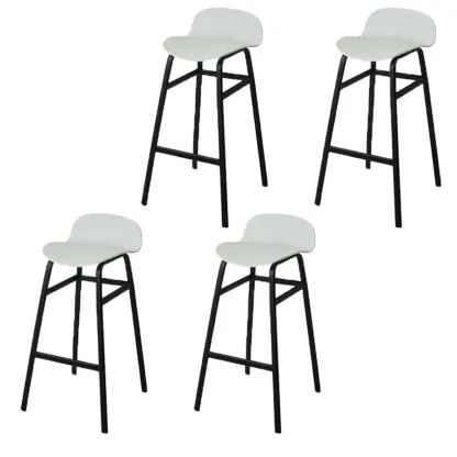 Glam Leather Adjustable Bar Stools with Backrest for Dining Room Image - 6