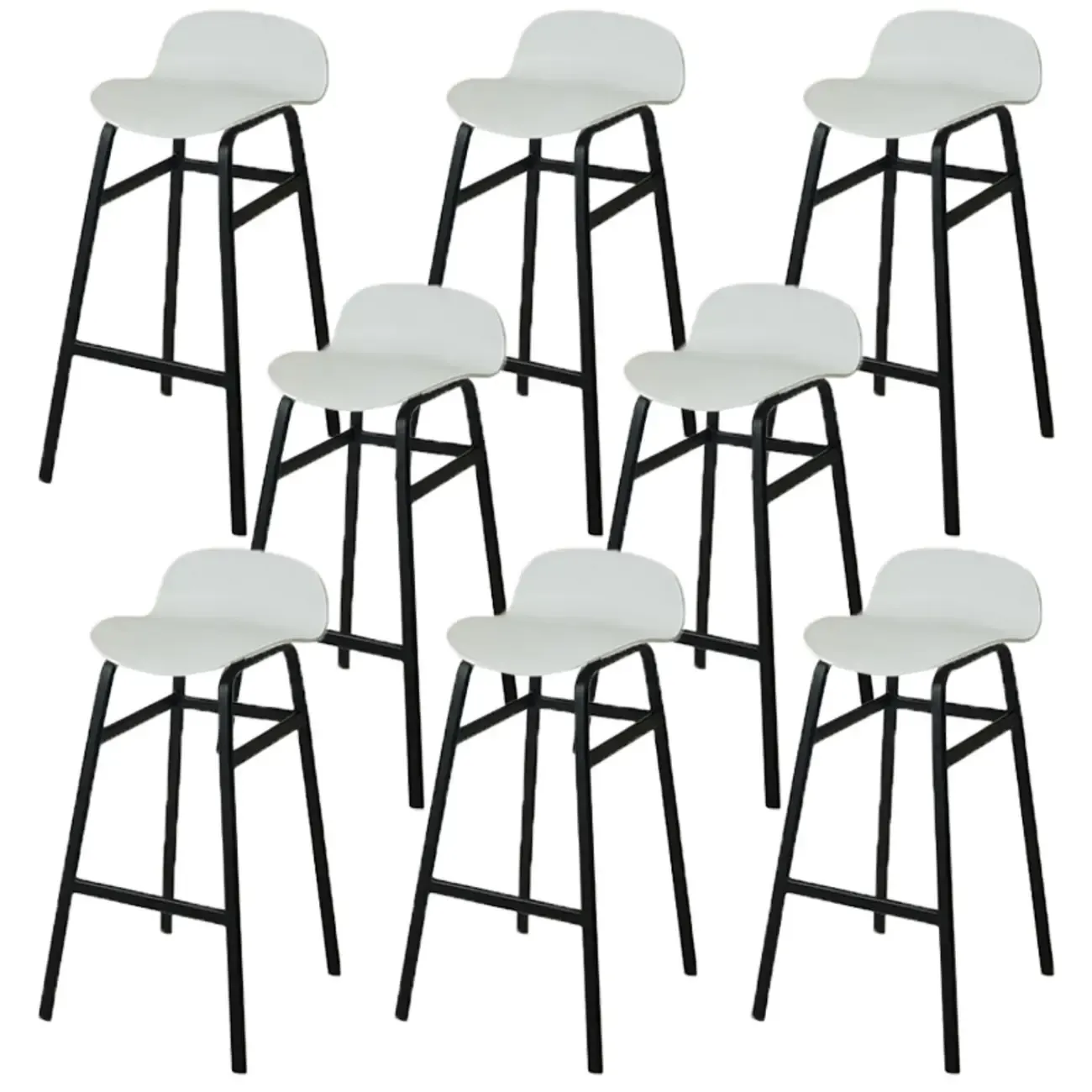 Glam Leather Adjustable Bar Stools with Backrest for Dining Room Image - 9