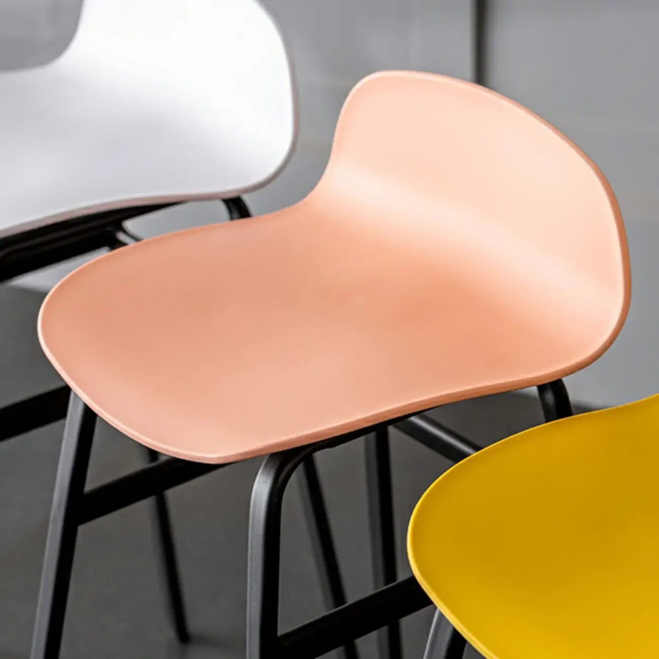 Glam Leather Adjustable Bar Stools with Backrest for Dining Room Image - 11