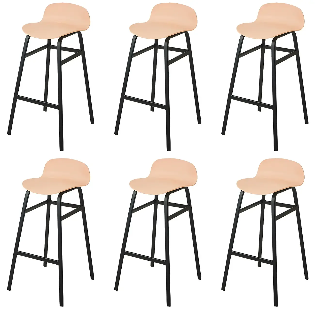 Glam Leather Adjustable Bar Stools with Backrest for Dining Room Image - 25