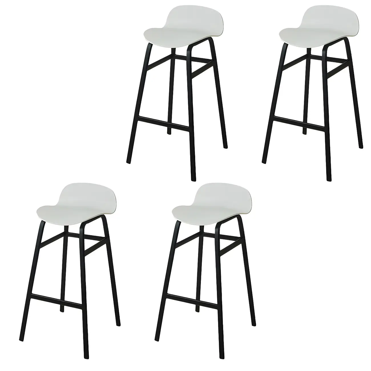 Glam Leather Adjustable Bar Stools with Backrest for Dining Room Image - 29 | homeyfad