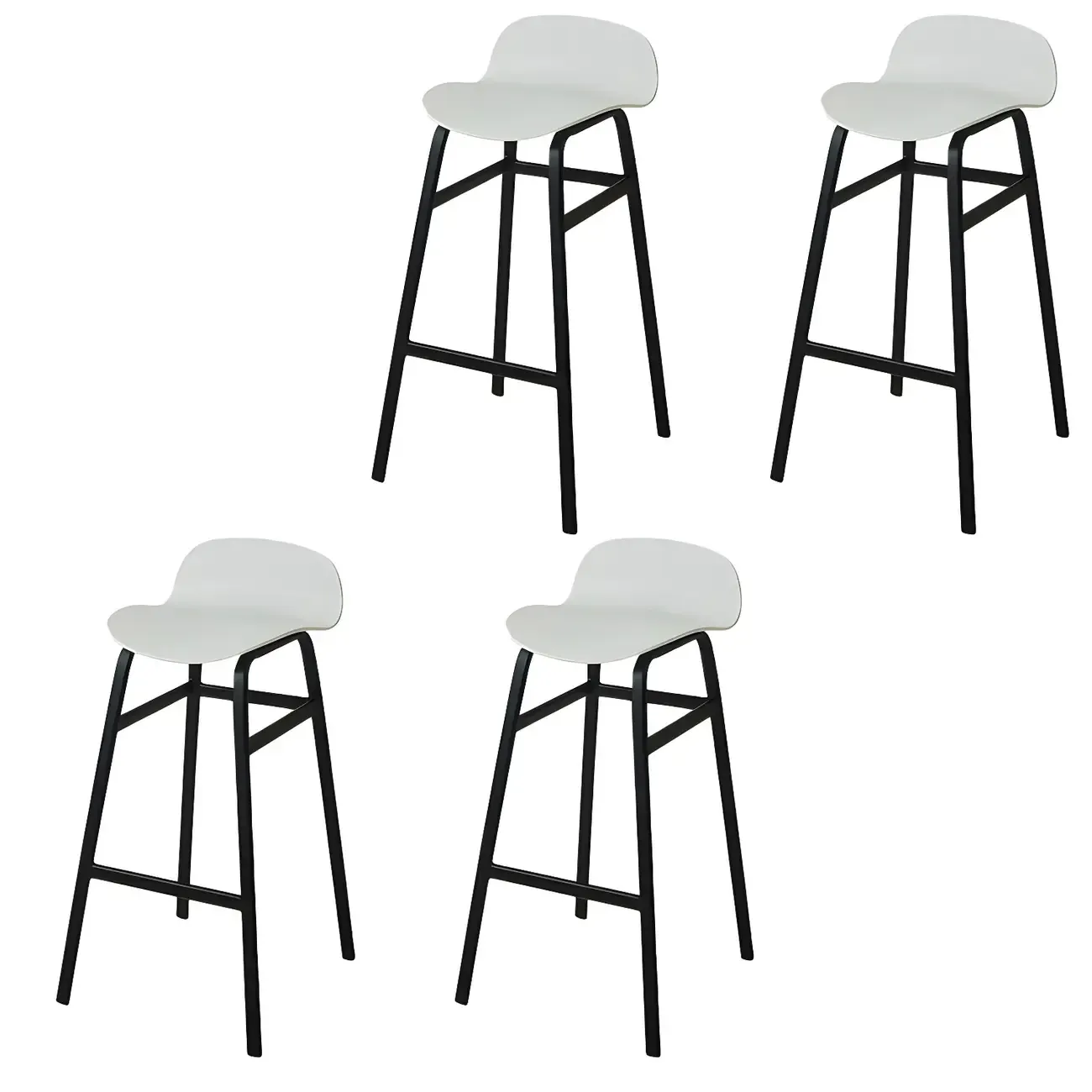 Glam Leather Adjustable Bar Stools with Backrest for Dining Room Image - 29