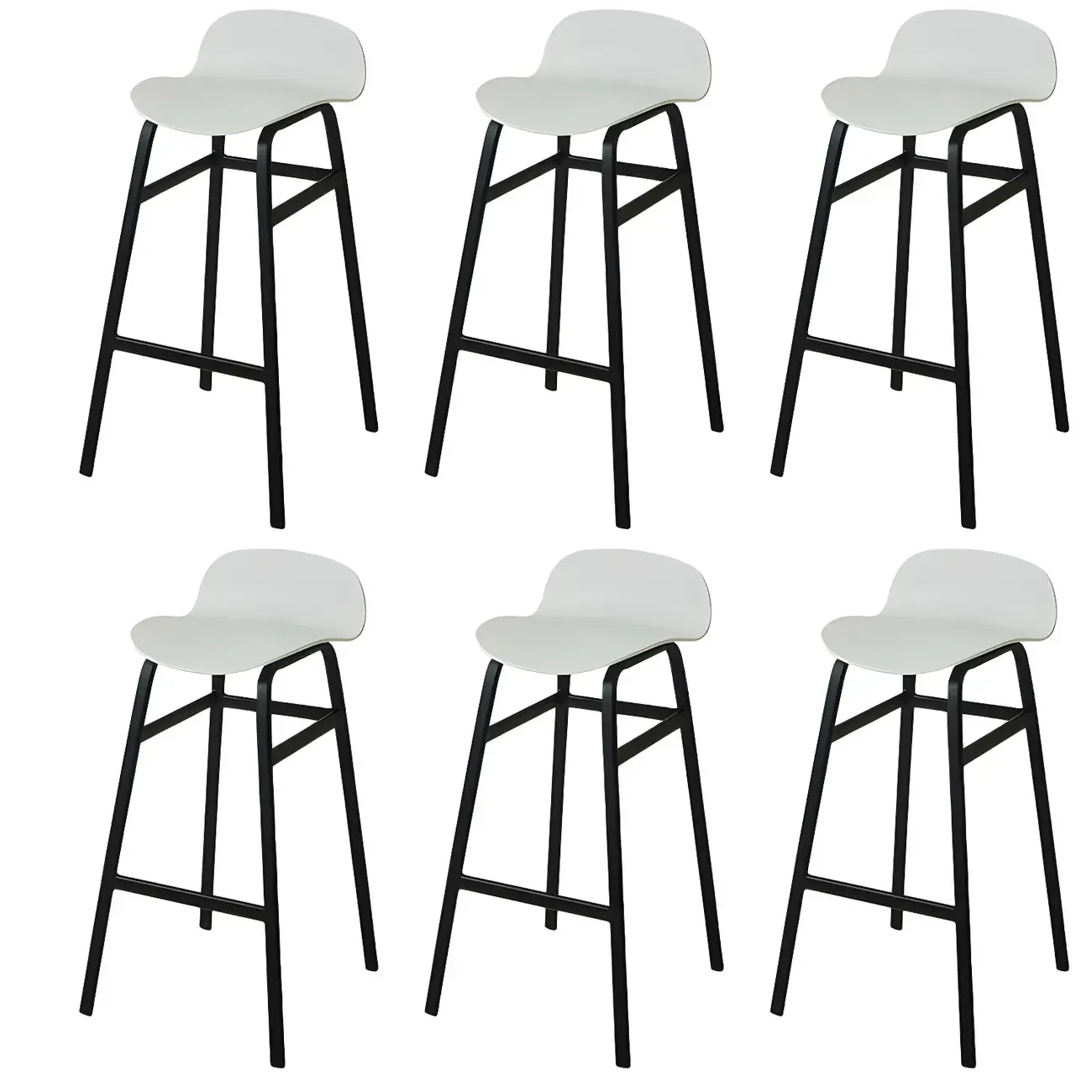 Glam Leather Adjustable Bar Stools with Backrest for Dining Room Image - 30