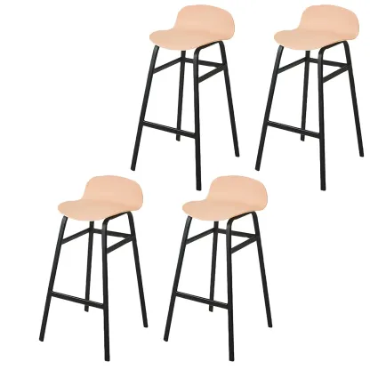 Glam Leather Adjustable Bar Stools with Backrest for Dining Room Image - 34