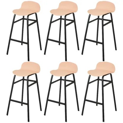 Glam Leather Adjustable Bar Stools with Backrest for Dining Room Image - 35