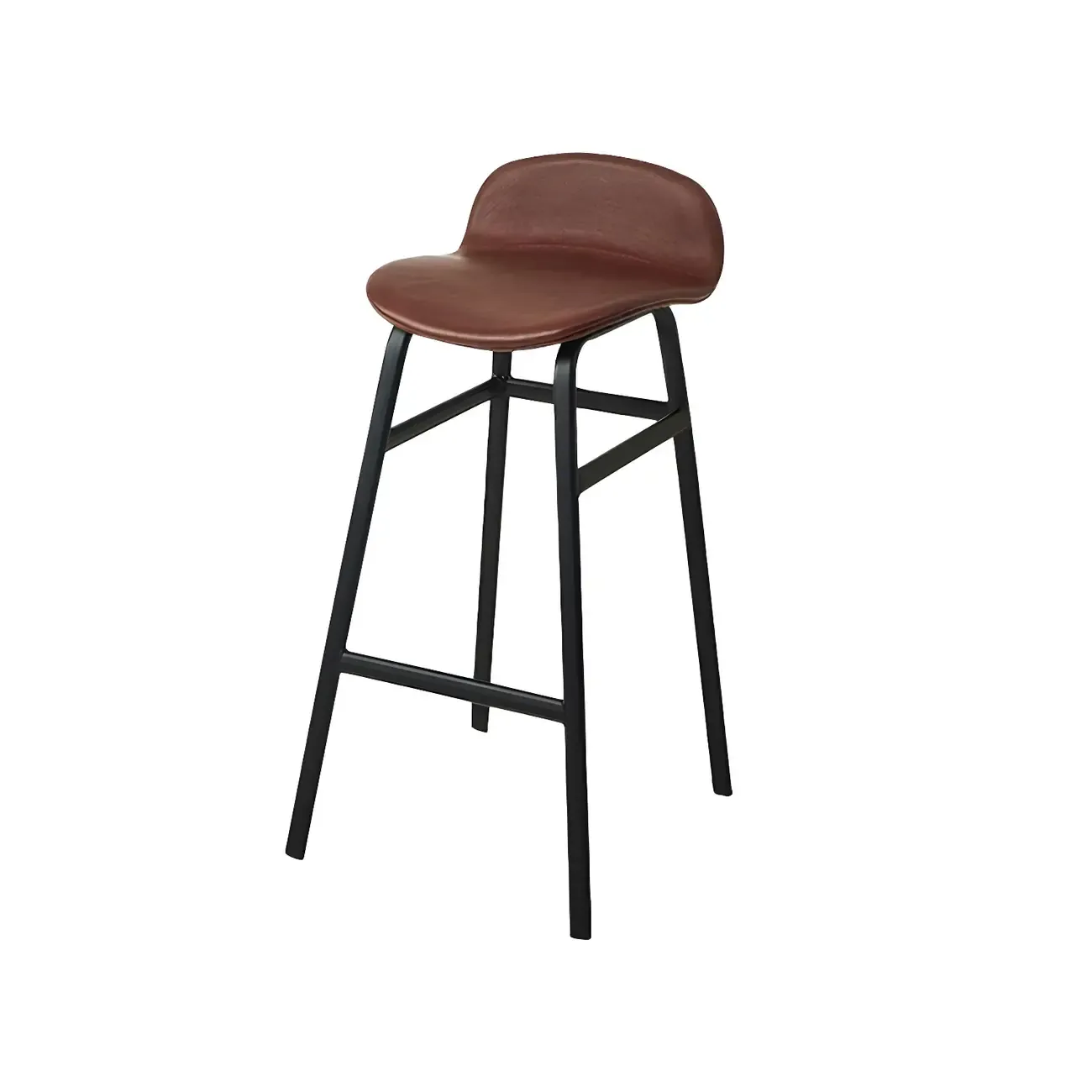 Glam Leather Adjustable Bar Stools with Backrest for Dining Room Image - 37