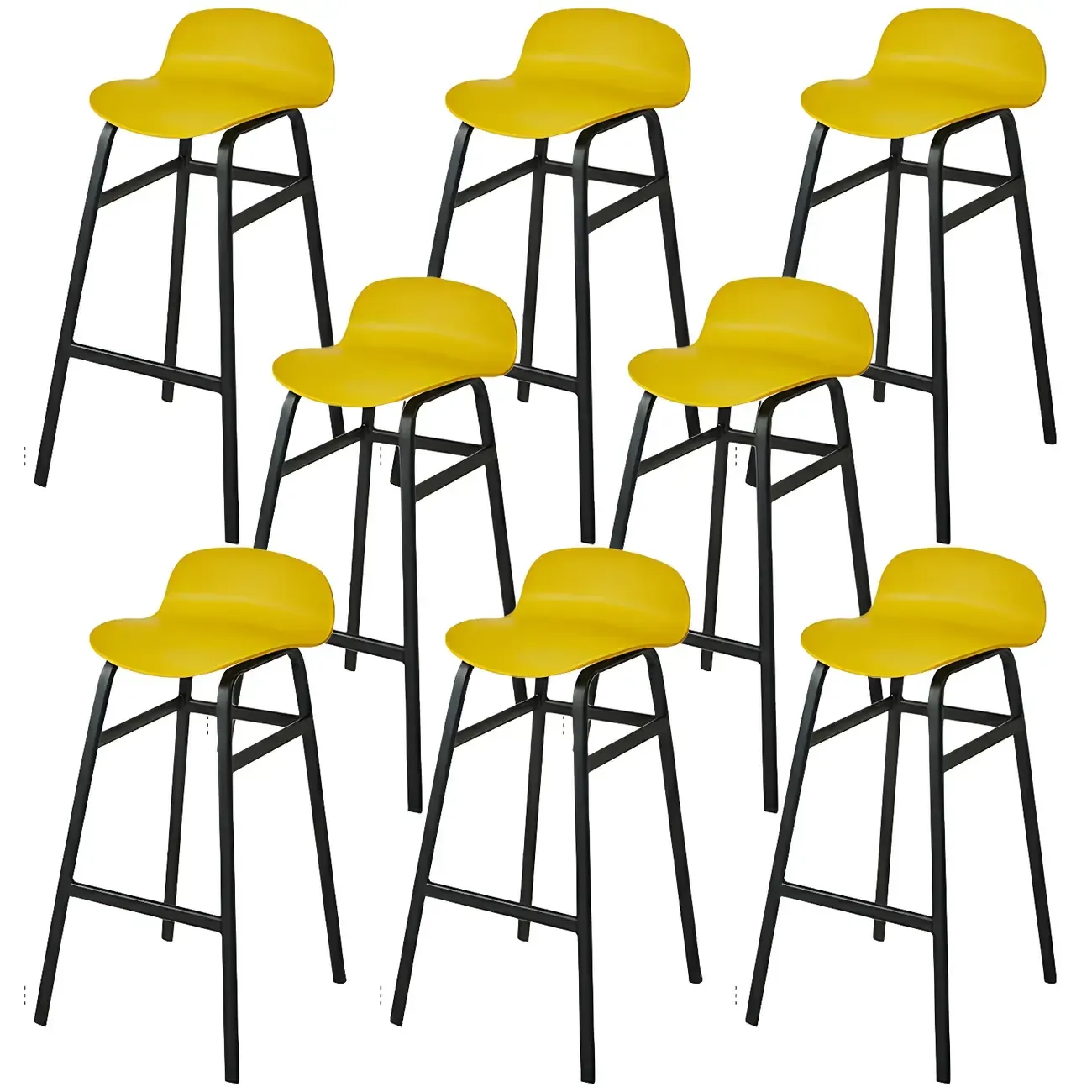 Glam Leather Adjustable Bar Stools with Backrest for Dining Room Image - 46