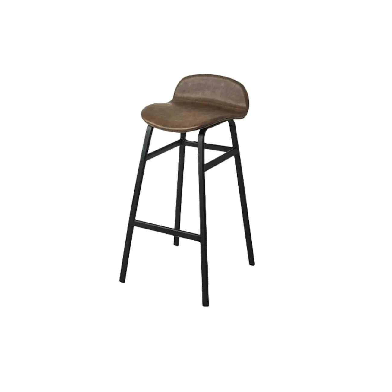 Glam Leather Adjustable Bar Stools with Backrest for Dining Room Image - 47
