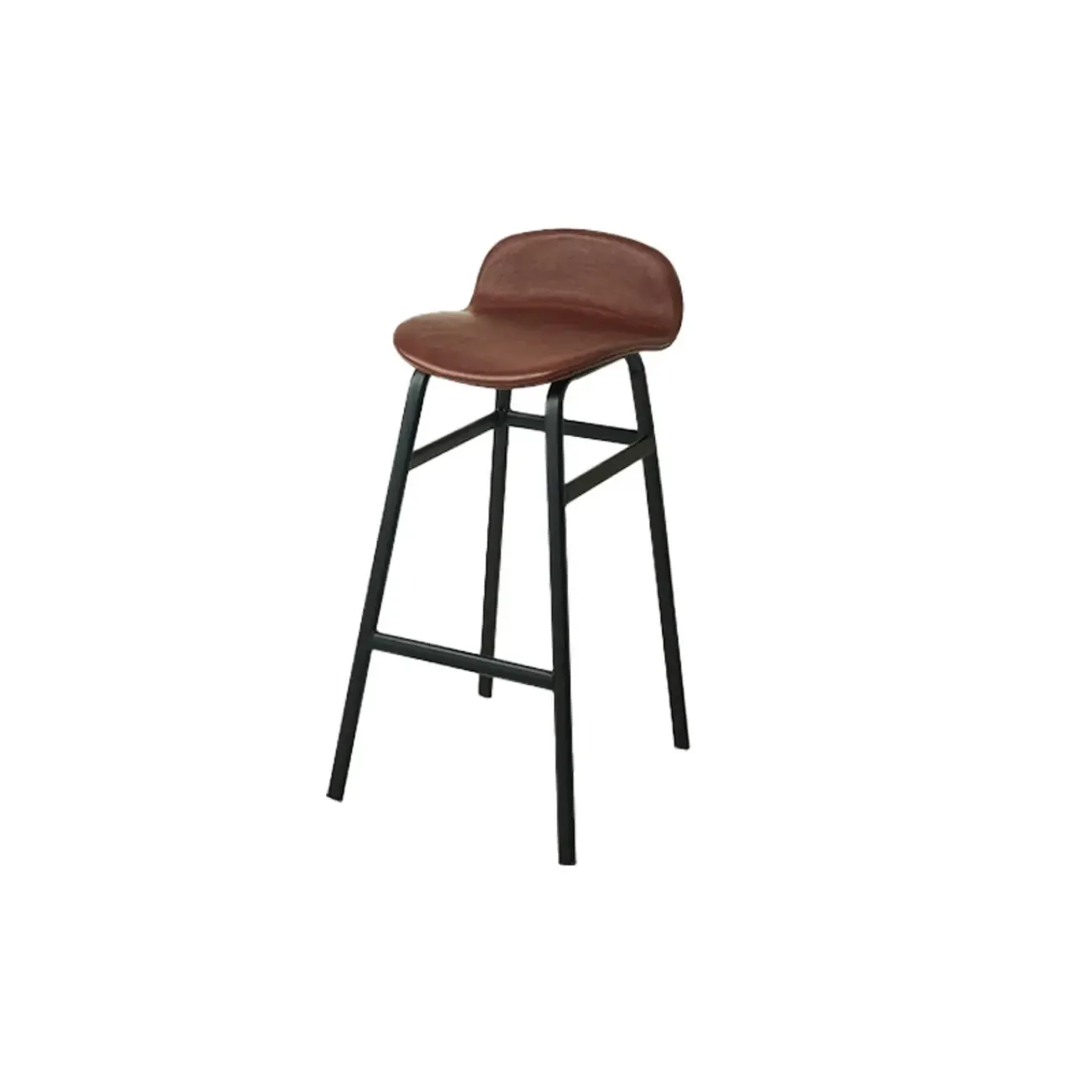 Glam Leather Adjustable Bar Stools with Backrest for Dining Room Image - 57