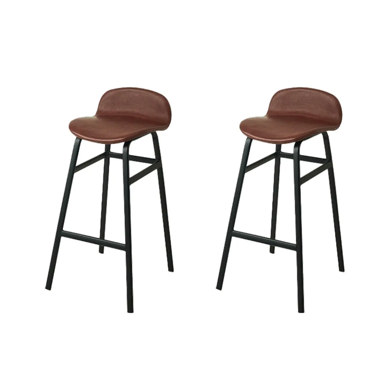 Glam Leather Adjustable Bar Stools with Backrest for Dining Room Image - 58 | homeyfad