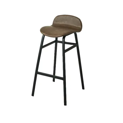 Glam Leather Adjustable Bar Stools with Backrest for Dining Room Image - 62