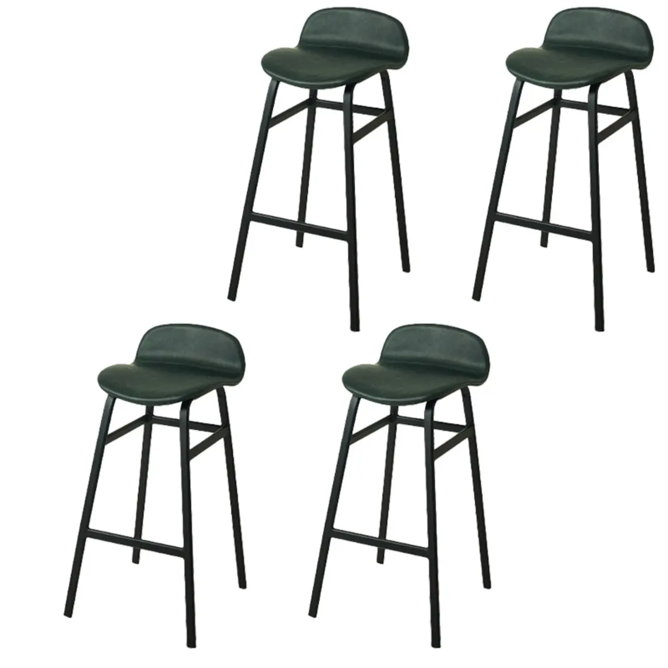 Glam Leather Adjustable Bar Stools with Backrest for Dining Room Image - 69 | homeyfad