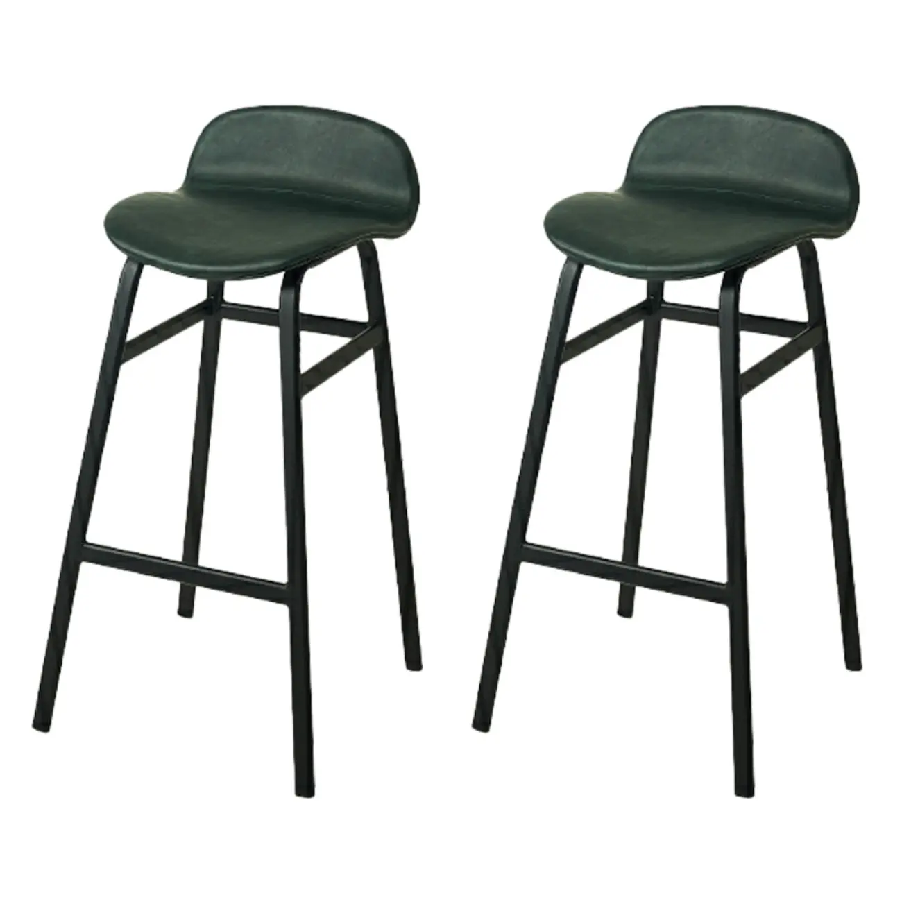 Glam Leather Adjustable Bar Stools with Backrest for Dining Room Image - 78 | homeyfad