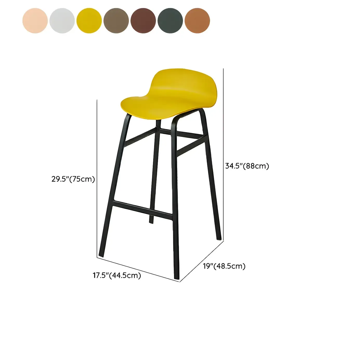 Glam Leather Adjustable Bar Stools with Backrest for Dining Room Image - 83