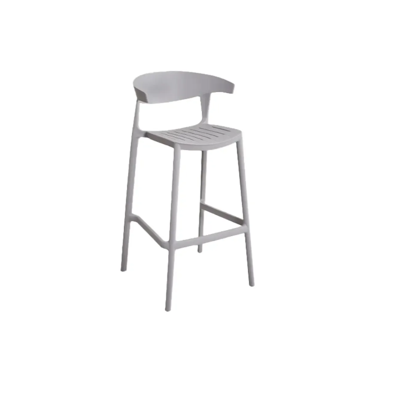 Modern Acrylic Sleek Durable Vibrant Colors Bar Stool Image - 11