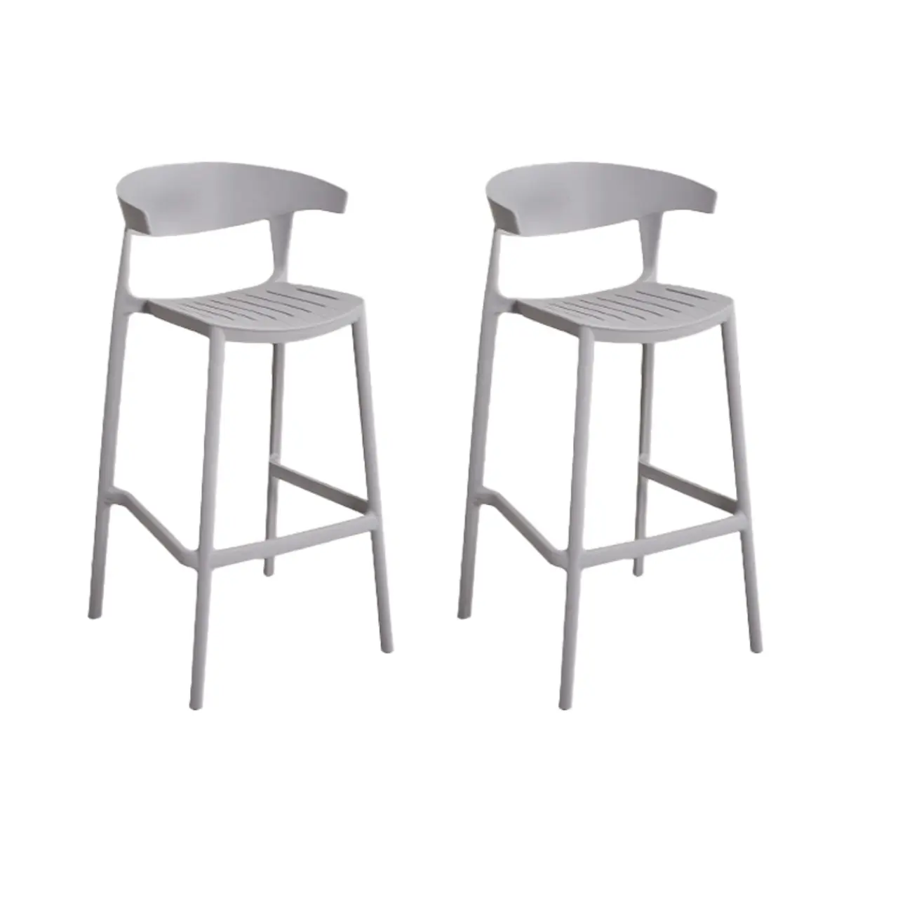 Modern Acrylic Sleek Durable Vibrant Colors Bar Stool Image - 12 | homeyfad