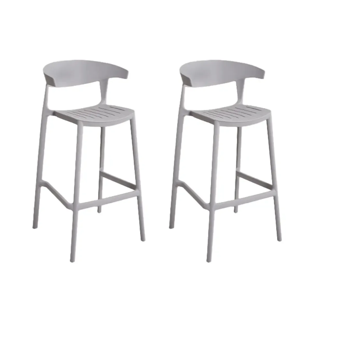 Modern Acrylic Sleek Durable Vibrant Colors Bar Stool Image - 12