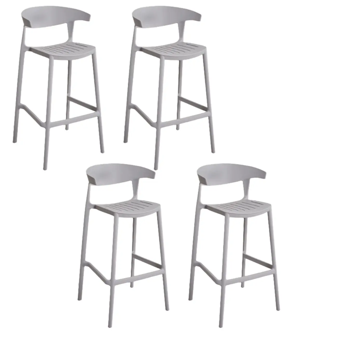 Modern Acrylic Sleek Durable Vibrant Colors Bar Stool Image - 13 | homeyfad