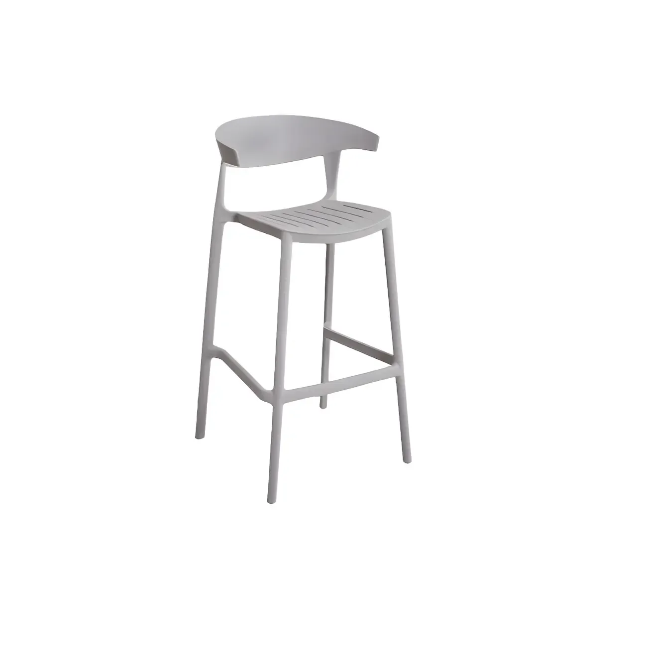 Modern Acrylic Sleek Durable Vibrant Colors Bar Stool Image - 15