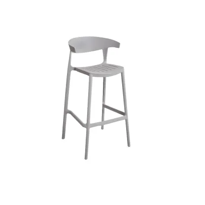 Modern Acrylic Sleek Durable Vibrant Colors Bar Stool Image - 15