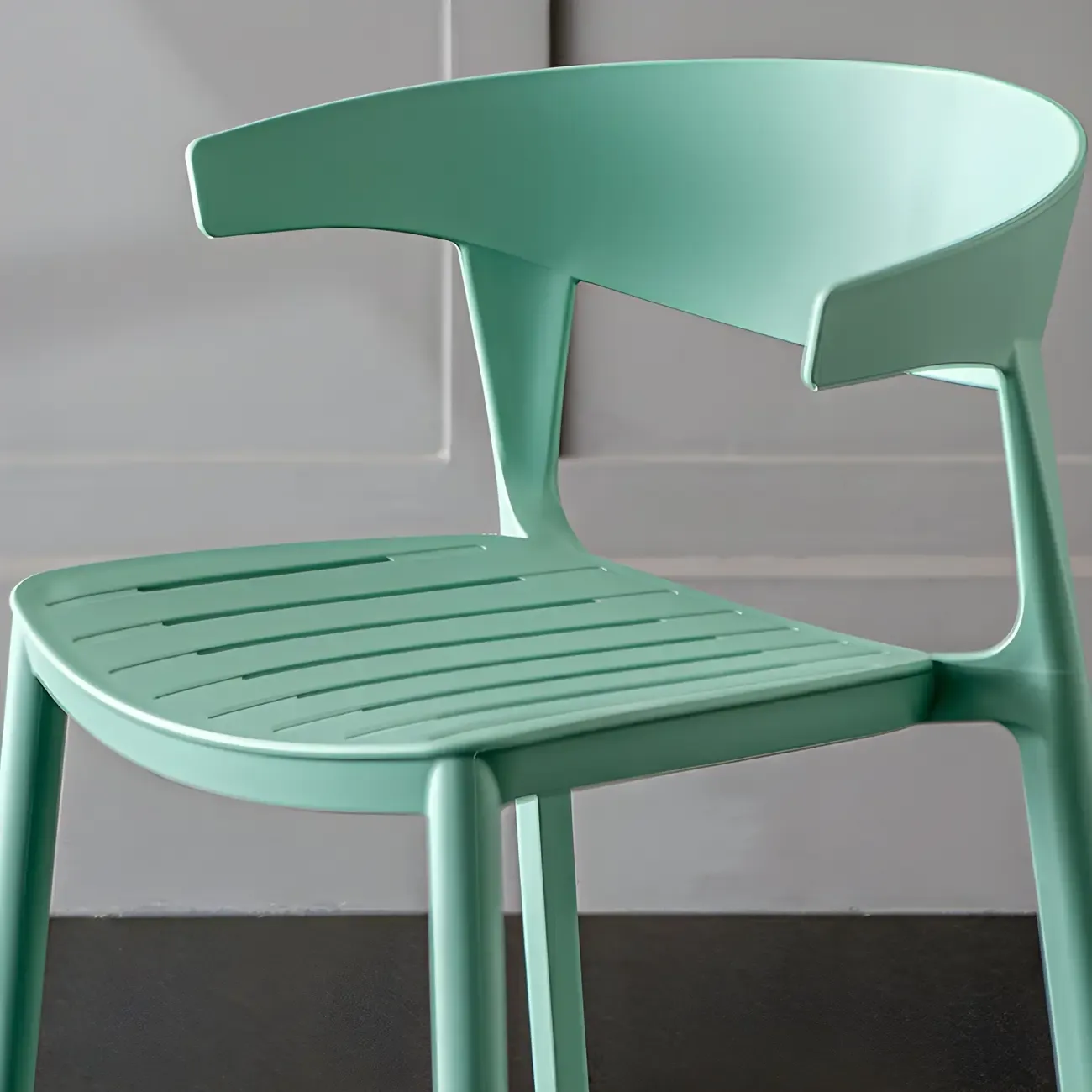 Modern Acrylic Sleek Durable Vibrant Colors Bar Stool Image - 7