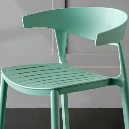 Modern Acrylic Sleek Durable Vibrant Colors Bar Stool Image - 7