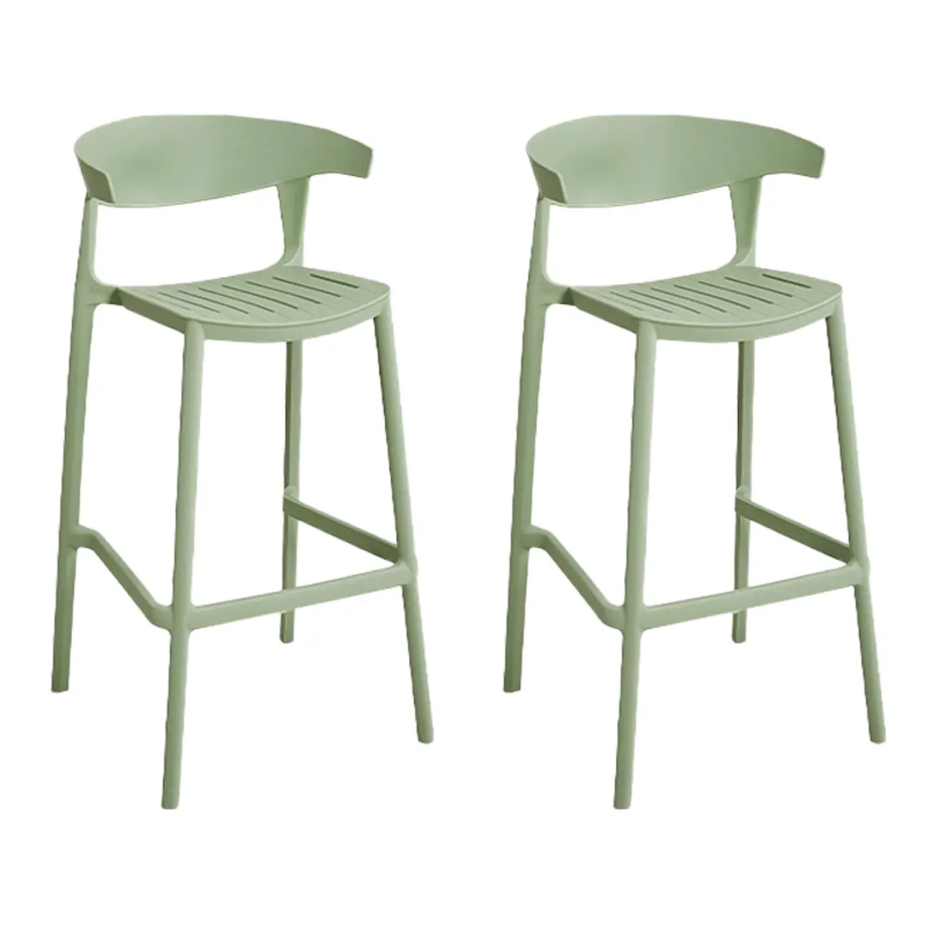 Modern Acrylic Sleek Durable Vibrant Colors Bar Stool Image - 18 | homeyfad