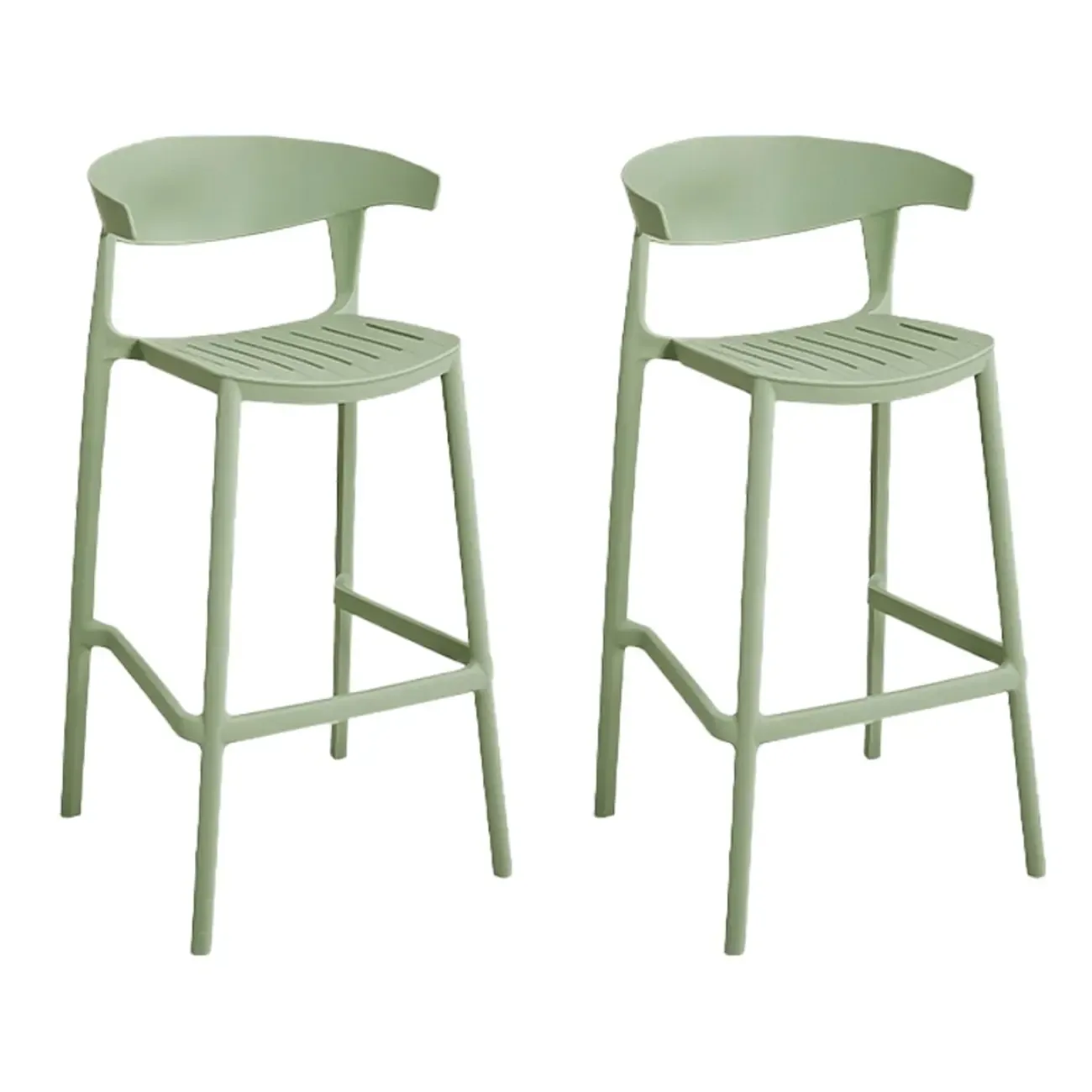 Modern Acrylic Sleek Durable Vibrant Colors Bar Stool Image - 18
