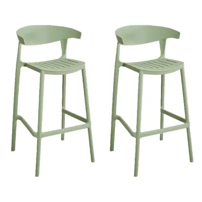 Modern Acrylic Sleek Durable Vibrant Colors Bar Stool Image - 18