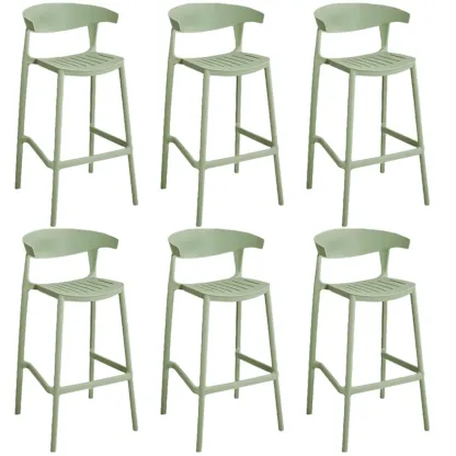 Modern Acrylic Sleek Durable Vibrant Colors Bar Stool Image - 20