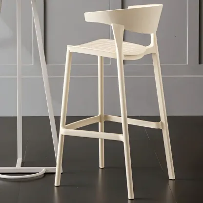 Modern Acrylic Sleek Durable Vibrant Colors Bar Stool Image - 6