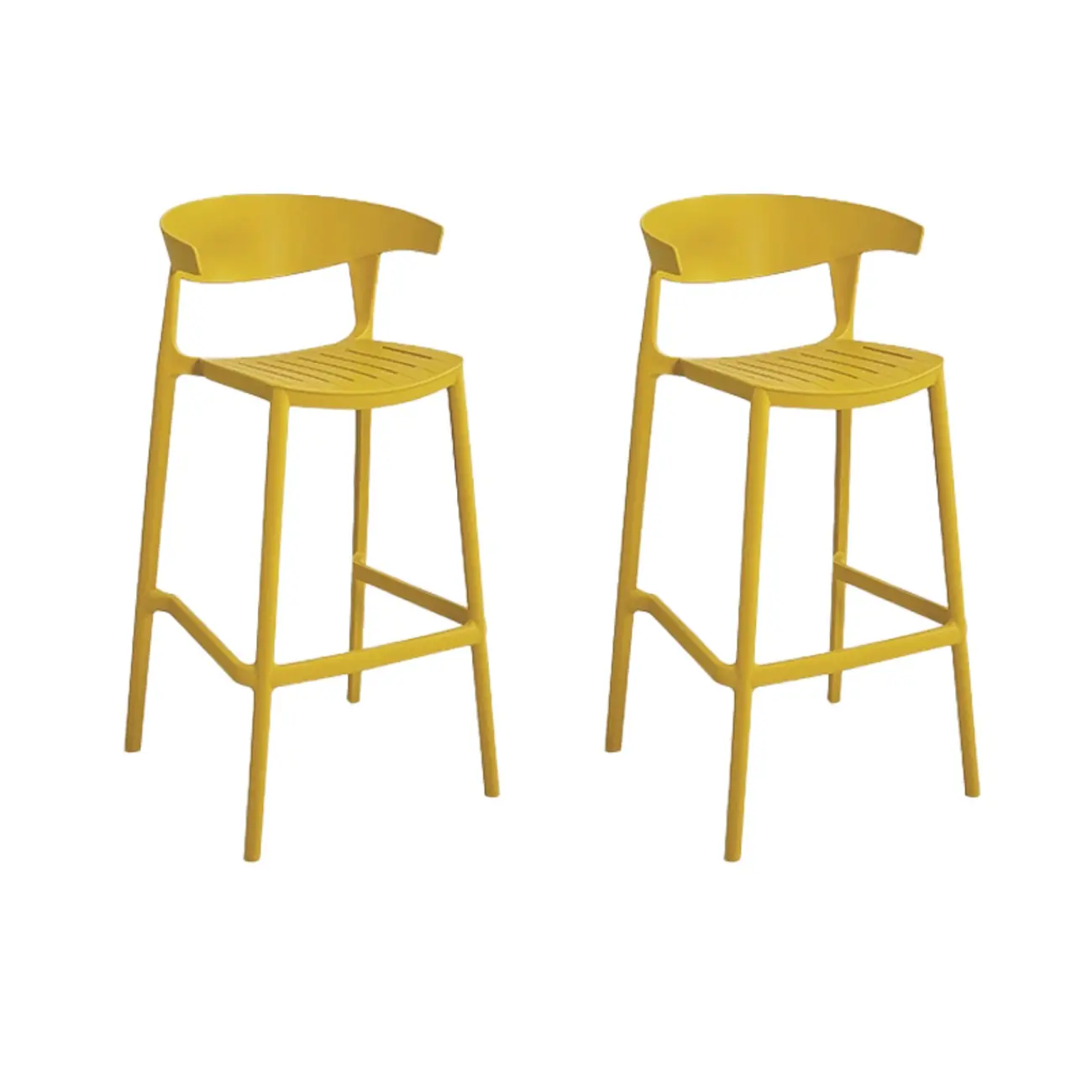 Modern Acrylic Sleek Durable Vibrant Colors Bar Stool Image - 23 | homeyfad