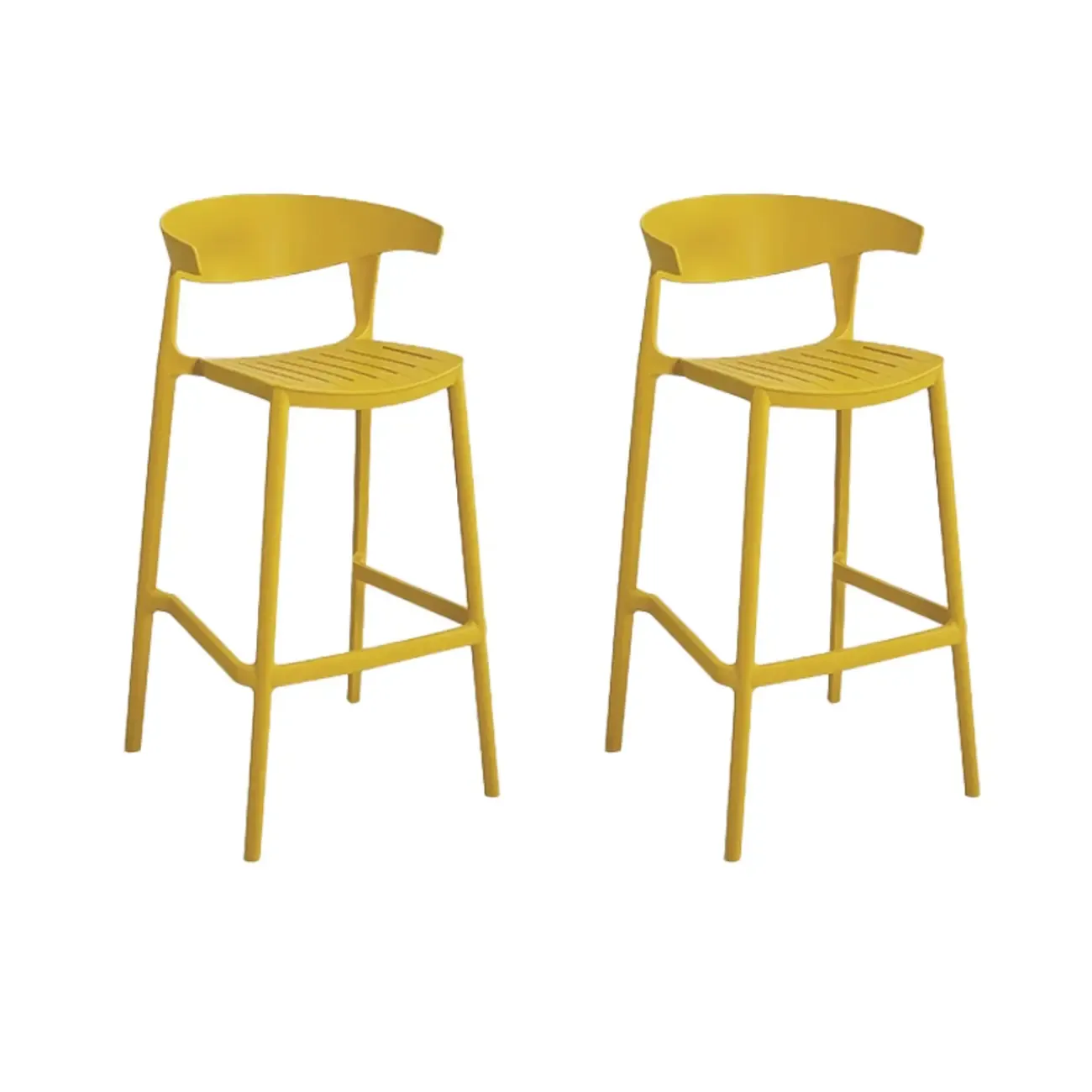 Modern Acrylic Sleek Durable Vibrant Colors Bar Stool Image - 23