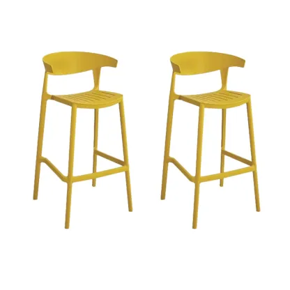 Modern Acrylic Sleek Durable Vibrant Colors Bar Stool Image - 23