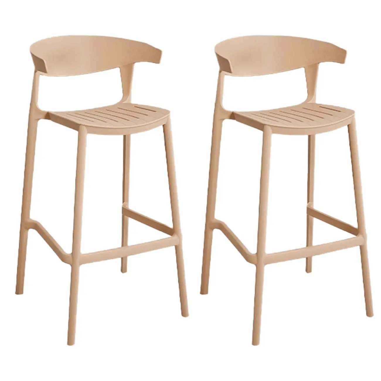 Modern Acrylic Sleek Durable Vibrant Colors Bar Stool Image - 28 | homeyfad