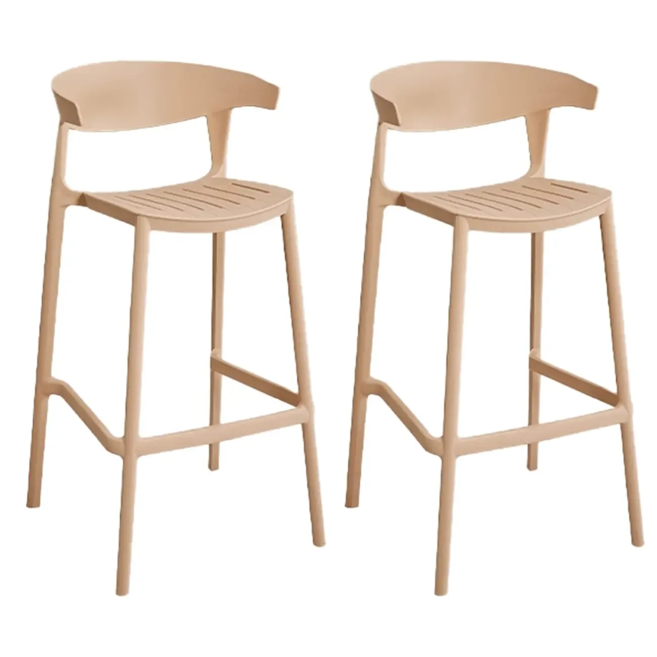 Modern Acrylic Sleek Durable Vibrant Colors Bar Stool Image - 28