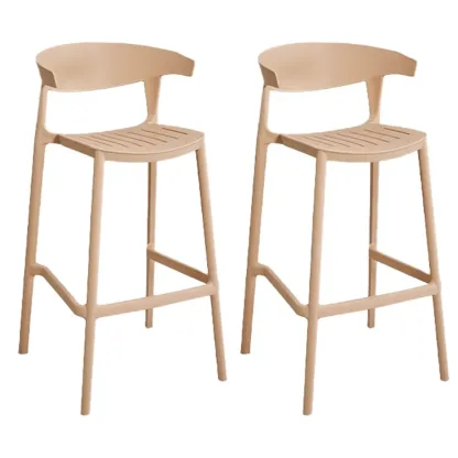 Modern Acrylic Sleek Durable Vibrant Colors Bar Stool Image - 28