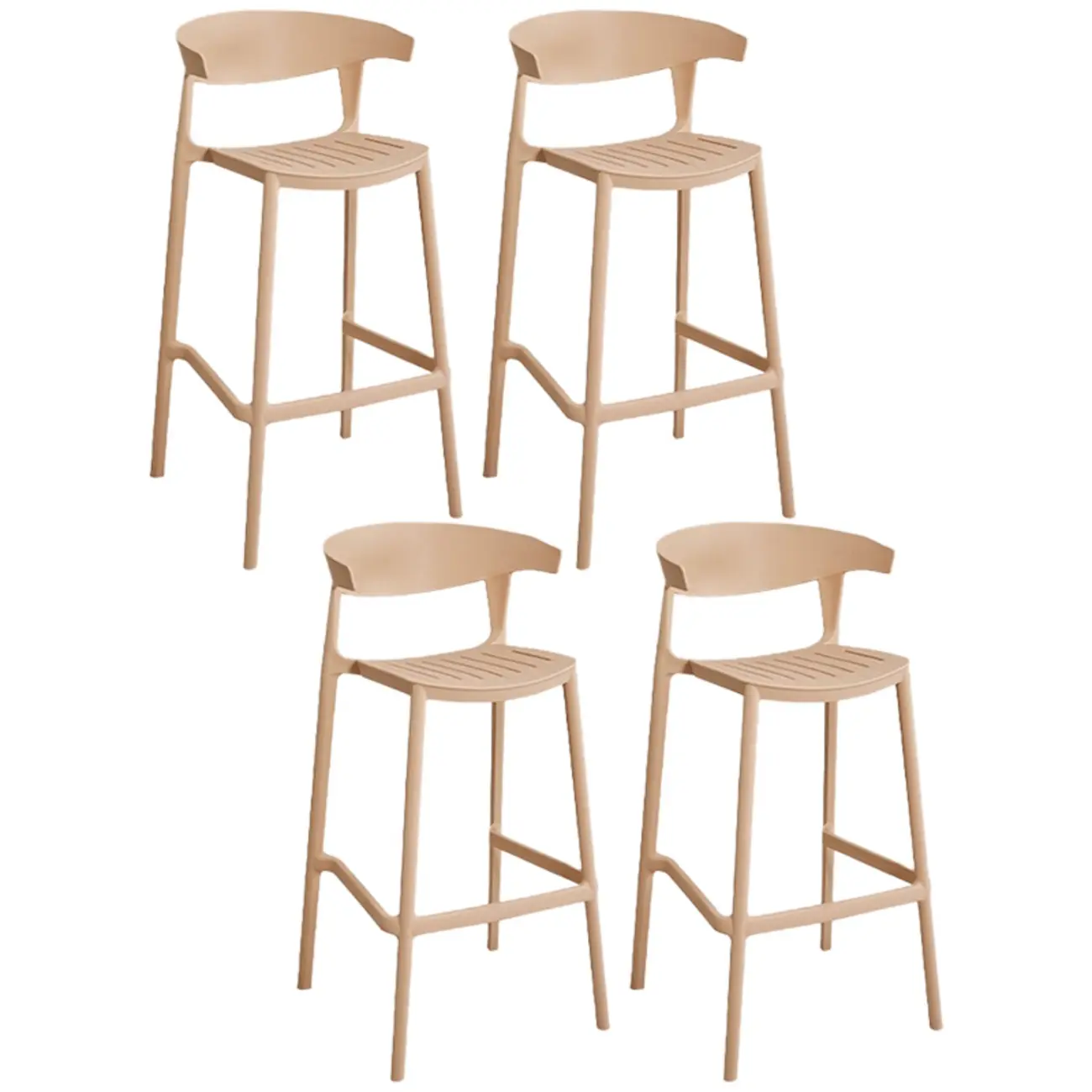 Modern Acrylic Sleek Durable Vibrant Colors Bar Stool Image - 29 | homeyfad