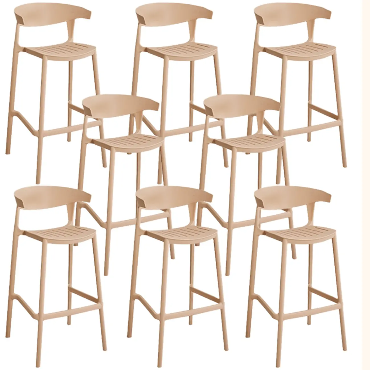 Modern Acrylic Sleek Durable Vibrant Colors Bar Stool Image - 31 | homeyfad