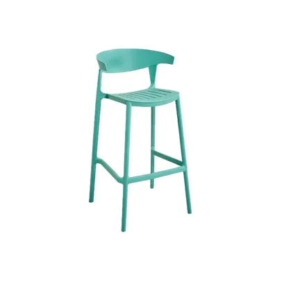 Modern Acrylic Sleek Durable Vibrant Colors Bar Stool Image - 32