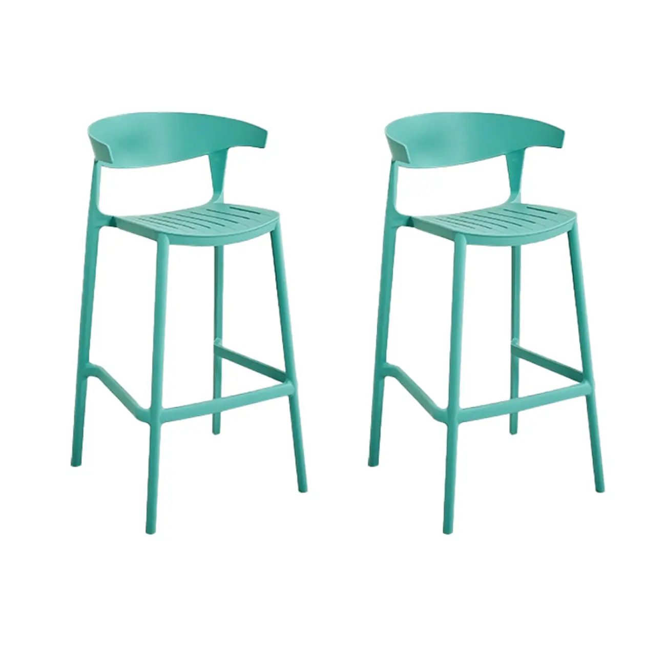 Modern Acrylic Sleek Durable Vibrant Colors Bar Stool Image - 33 | homeyfad