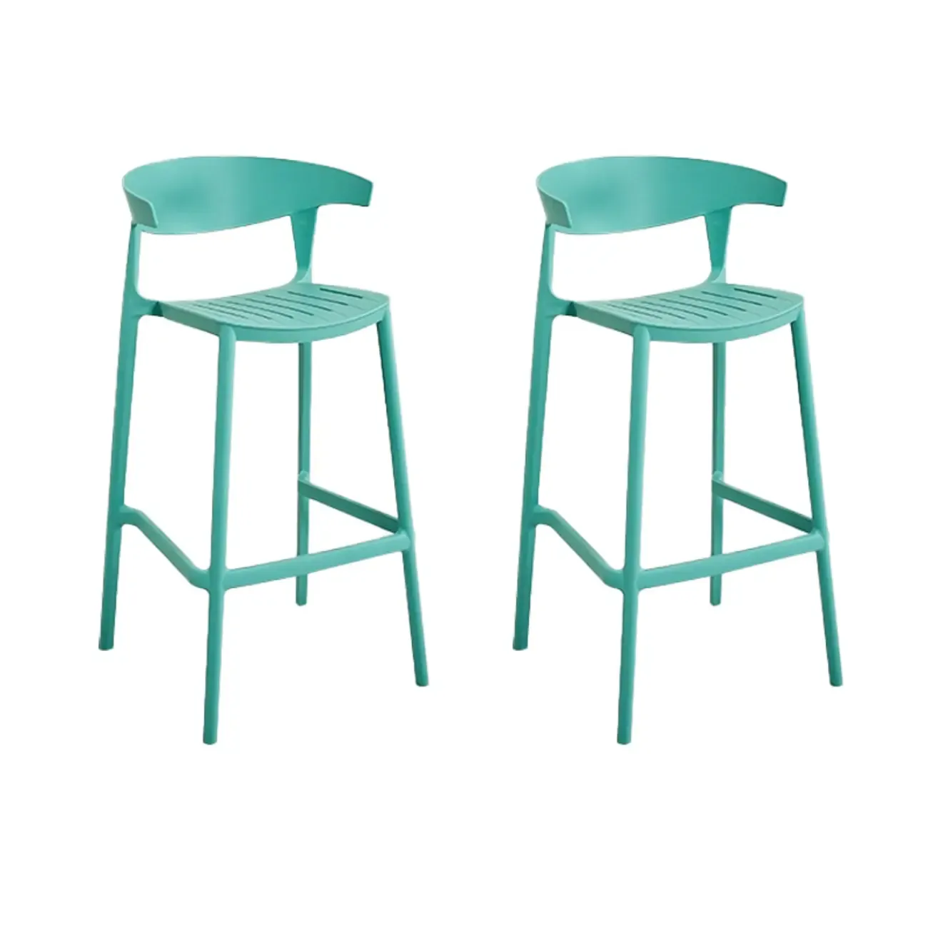 Modern Acrylic Sleek Durable Vibrant Colors Bar Stool Image - 33