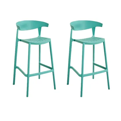 Modern Acrylic Sleek Durable Vibrant Colors Bar Stool Image - 33