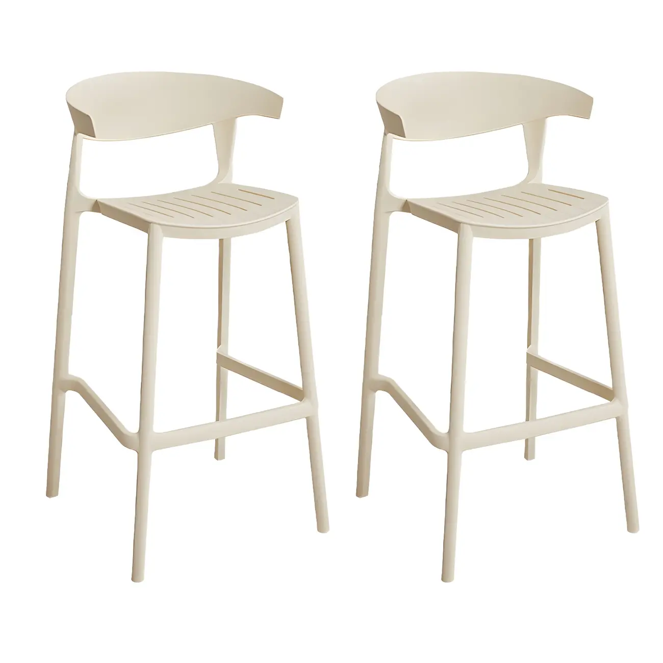 Modern Acrylic Sleek Durable Vibrant Colors Bar Stool Image - 38 | homeyfad