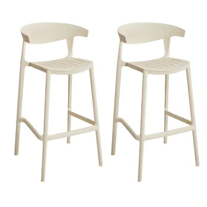 Modern Acrylic Sleek Durable Vibrant Colors Bar Stool Image - 38